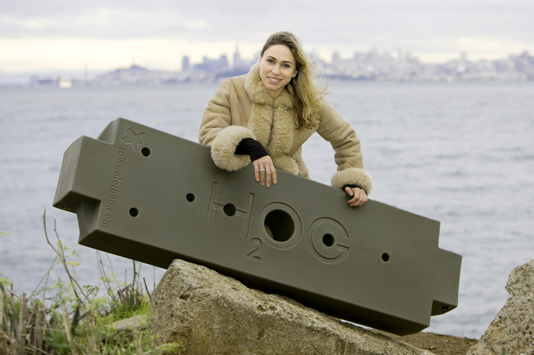 Sally Dominguez inventor of Rainwater HOG award-winning tank